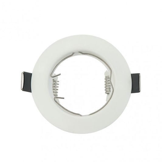 Empotrable  Magura 1xgu10  Redondo Blanco Mate 2,5x8x8 Cm Corte 6 Portalamparas Incluido