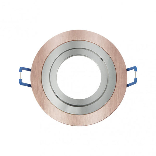 Empotrable Orient.cenote 1xgu10 Redondo Champ/crom 2x9,2x9,2 Cm 8 De Corte.c/portalampara