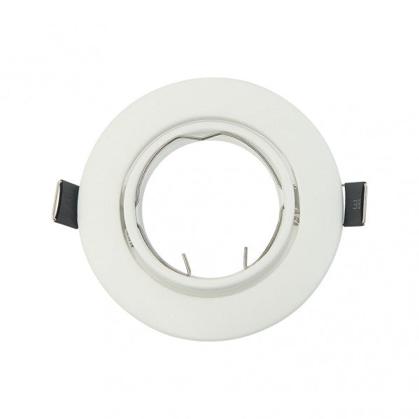 Empotrable  Orient. Magura 1xgu10  Red. Blanco Mate 2,5x9x9 Cm Corte 6 Portalamparas Incluido