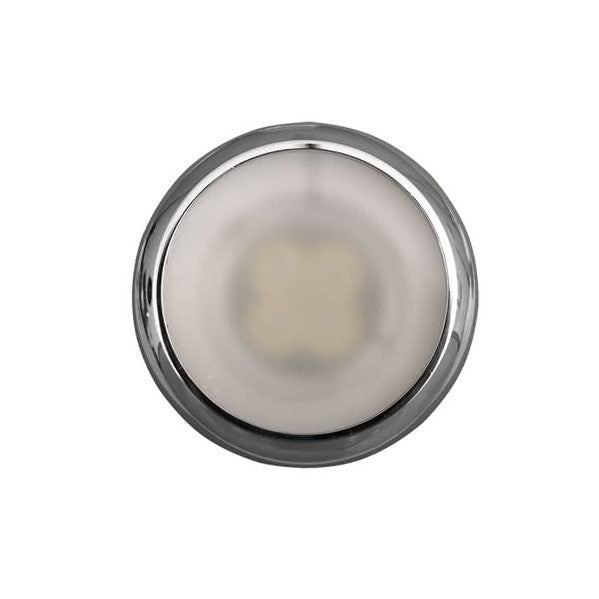 Empotrable Delta Cromo Redondo 1xgu10 4x9x9cm  Corte7,4D C/difusor Y Porta Lámpara Cerámica Incluido