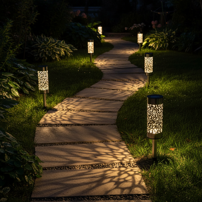 Estaca LED Decorativa Solar Metálica 28,3cm Jardín Galix