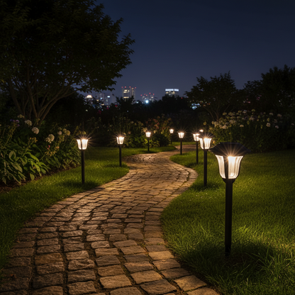 Estaca LED Solar Bouquet Negra con Pila AA Incluida GSC