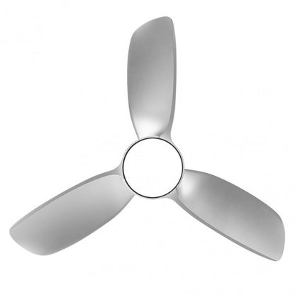 Fan 24w Dc Haur Silver 3 Asp.6 Veloc.107d 2 Tijas C/remote, Memory And Temp.3000-4000-6000k
