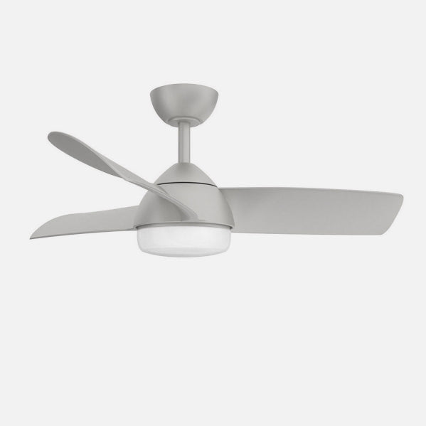 Fan 24w Dc Haur Silver 3 Asp.6 Veloc.107d 2 Tijas C/remote, Memory And Temp.3000-4000-6000k