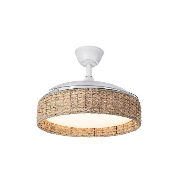 Dc Fan Canario 59w White/natural 3asp.107d 6980lm 3000-4500-6500k Dimmer+remote+memory+timer