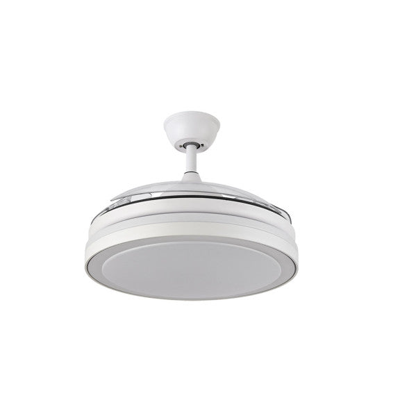 Fan DC Esparta Mini White 59w 6980lm 3 Pull-out Blades 91d 3000-4000-6000k Remote+Timer+Memory