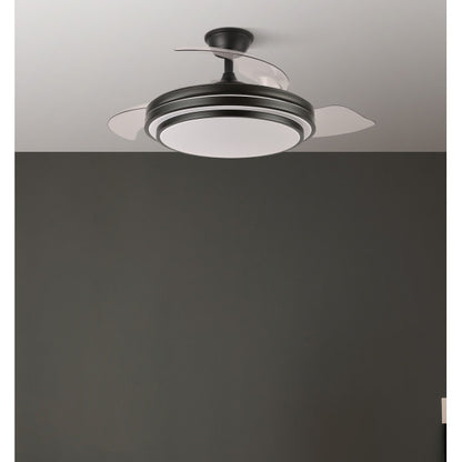 Fan DC Ibe 59w 6980lm Black 3 Pull-out Blades 107d 3000-4000-6000k Remote, Memory and Timer