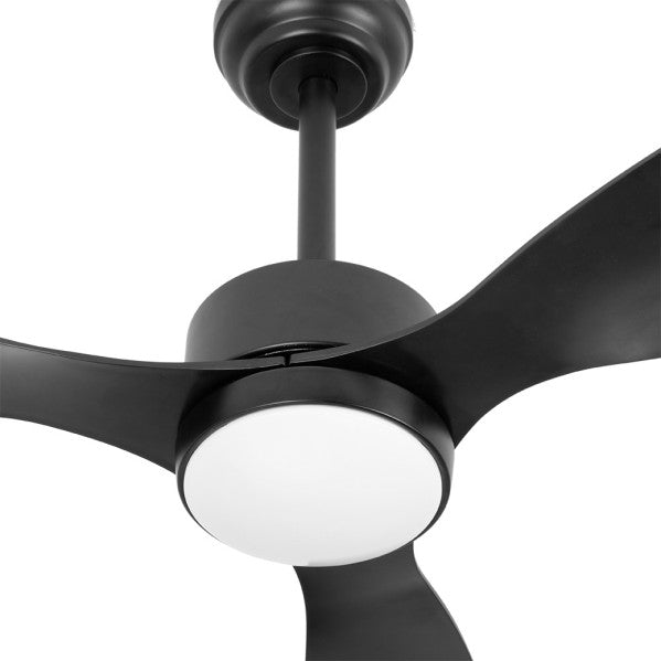 Fan Dc Serpa 24w Black 3blades 6vel 107d 2424lm 3000-4000-6500k Remote+dimmable Intensity+timer+memory