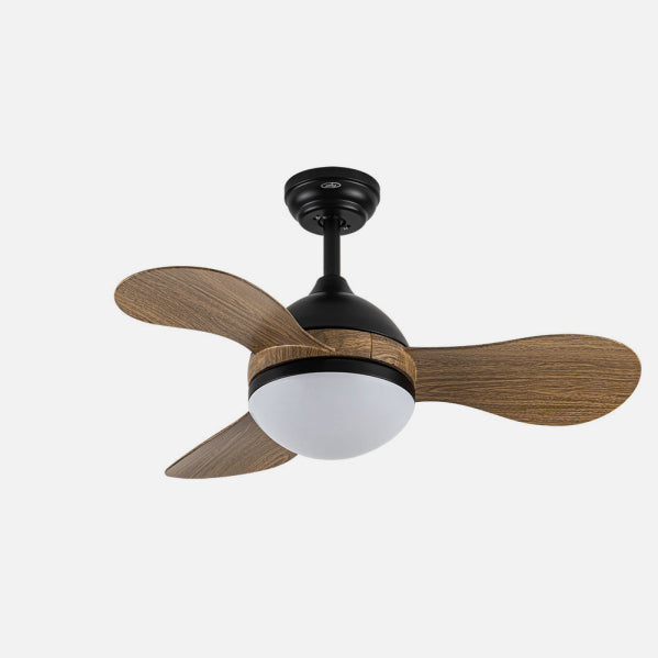 Fan Dc Solido 24w Black 3blades Wood 91d 2640lm 3000k,4000k,6500k Remote+memory+timer