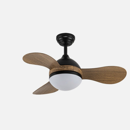 Fan Dc Solido 24w Black 3blades Wood 91d 2640lm 3000k,4000k,6500k Remote+memory+timer