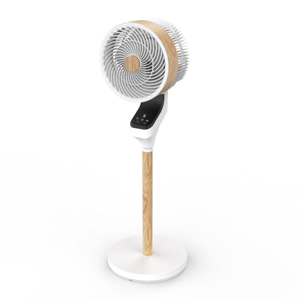 Floor Fan Bizancio White/Beech 50w 3-Speed 95x30x30 Oscillating,Touch Display,Remote,Timer