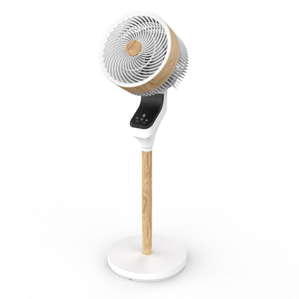 Floor Fan Bizancio White/Beech 50w 3-Speed 95x30x30 Oscillating,Touch Display,Remote,Timer