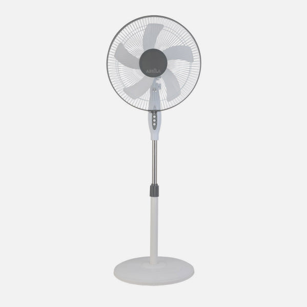 Floor Fan Belmonte White/Grey 3-speed 45w 5blades Adjustable, Fixed and Rotary Regx43x40 Cm