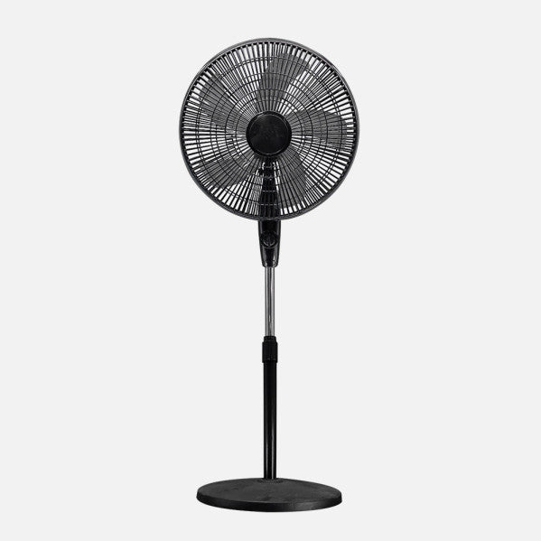 Pedestal Fan Escudero Black 3vel 45w 5asp 40d Fixed/rotat.adjustable Regx40x40cm