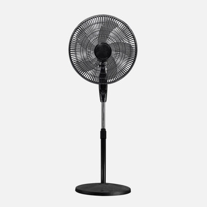 Pedestal Fan Escudero Black 3vel 45w 5asp 40d Fixed/rotat.adjustable Regx40x40cm