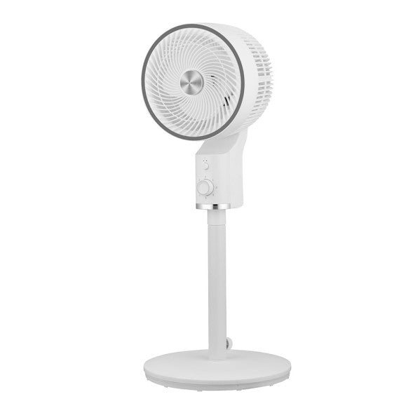 Floor Fan Talamo White/Chrome 50w 3-Speed Regx33x33cm Oscillating Fixed and Rotating