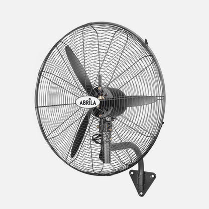 Wall Fan Indust.borrasca Black 3-Speed 240w 3 Blades Fixed and Rotating 80x71x30cm