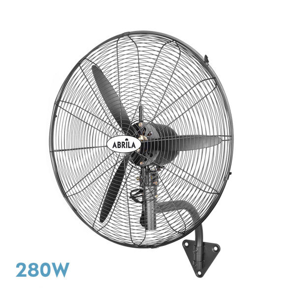 Fan Wall Indust.borrasca Black 3speeds 280w 3 Blades Fixed And Rotatory 90x81x30cm