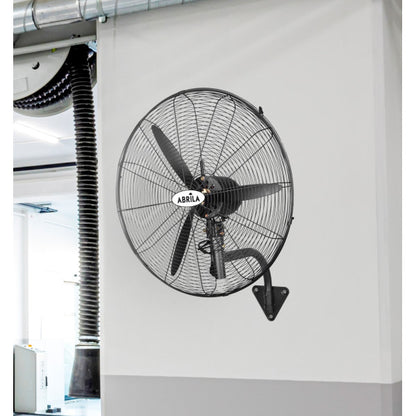 Fan Wall Indust.borrasca Black 3speeds 280w 3 Blades Fixed And Rotatory 90x81x30cm