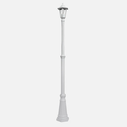 Farola Exterior Aluminio Auriga 1xe27 Blanco Ip44 220x20x20 Cm  Regulable En Altura