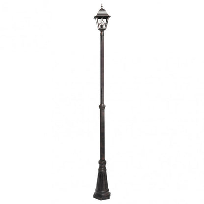 Farola Exterior Aluminio Bootes 1xe27 Marron Ip44  220x18x18 Cm