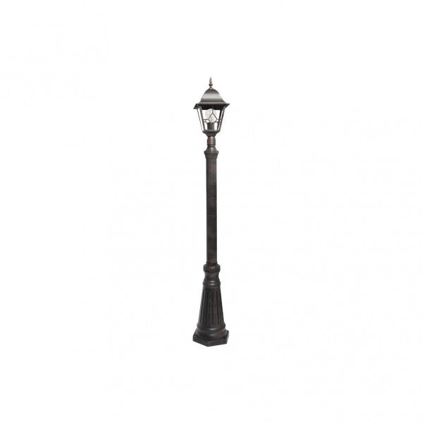 Farola Exterior Aluminio Bootes 1xe27 Marron Ip44  220x18x18 Cm