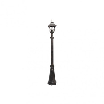 Farola Exterior Aluminio Bootes 1xe27 Marron Ip44  220x18x18 Cm