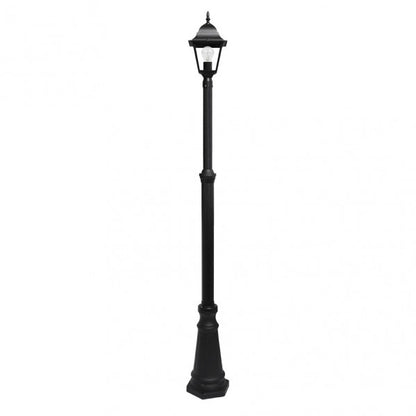 Farola Exterior Aluminio Spica 1xe27 Negro Ip44 220x20x20 Cm  Regulable En Altura