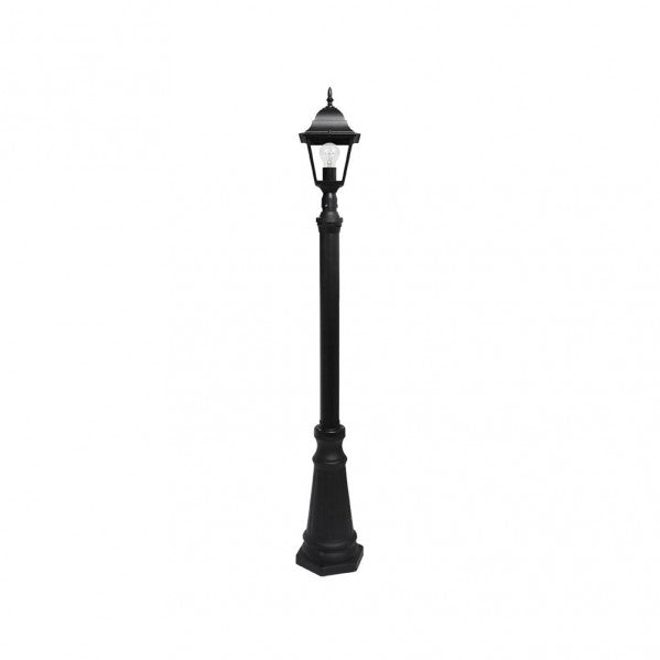 Farola Exterior Aluminio Spica 1xe27 Negro Ip44 220x20x20 Cm  Regulable En Altura