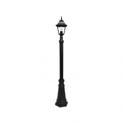 Farola Exterior Aluminio Spica 1xe27 Negro Ip44 220x20x20 Cm  Regulable En Altura
