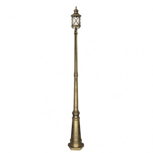 Farola Exterior Orquidea 1l Oro 230x23x23 Cm