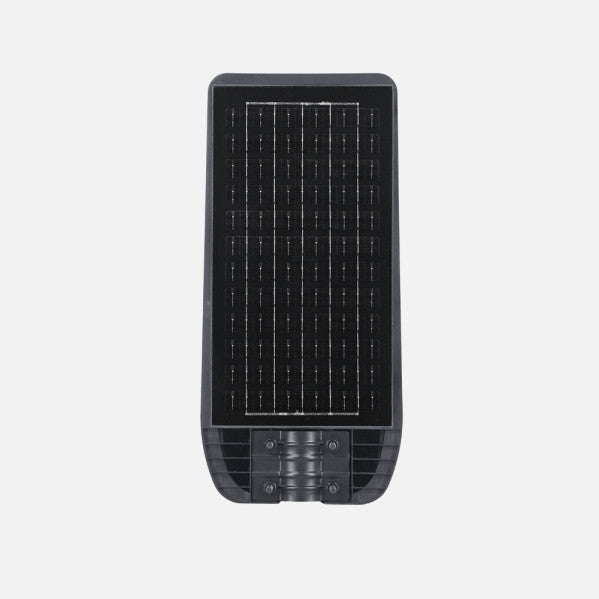 Farola Led Solar Bazan 200w 6500k Gris 2890lm Ip65 C/mando Y Sensor Movimiento Y Crepuscular 50x24x6cm