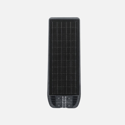 Farola Led Solar Bazan 300w 6500k Gris 3980lm Ip65 C/mando Y Sensor Movimiento Y Crepuscular 64x24x6cm