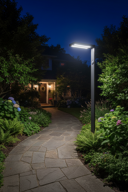 Farola LED Solar 20W CCT 3000Lm Sensor Crepuscular y Movimiento IP65 F-Bright | Suministros Figmar