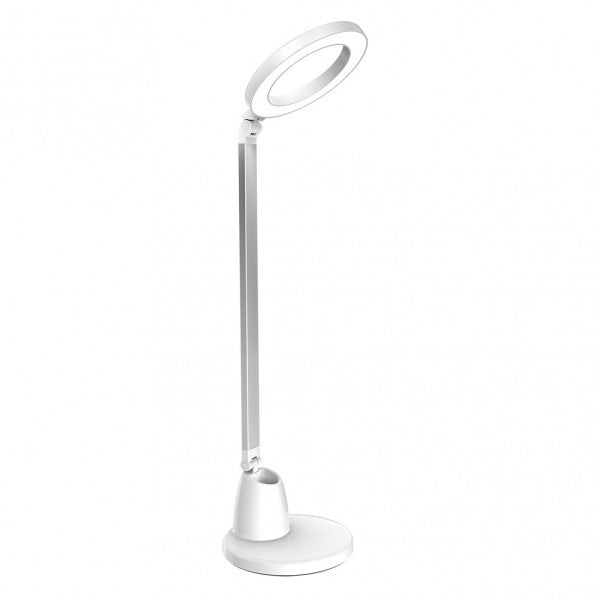 Flexo Calcita 8w 640lm 4000k Blanco/plata 55x16x16  Cm Tactil Y Regulable Intensidad