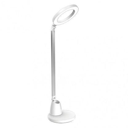 Flexo Calcita 8w 640lm 4000k Blanco/plata 55x16x16  Cm Tactil Y Regulable Intensidad