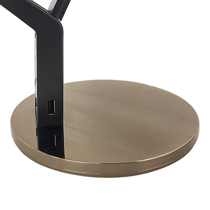 Flexo Goya Cobre/negro 8w 590lm 3000k, 4000k, 6500k Regulable Intensidad Puerto USB Tactil 40,4x17,1x31,6 Cm