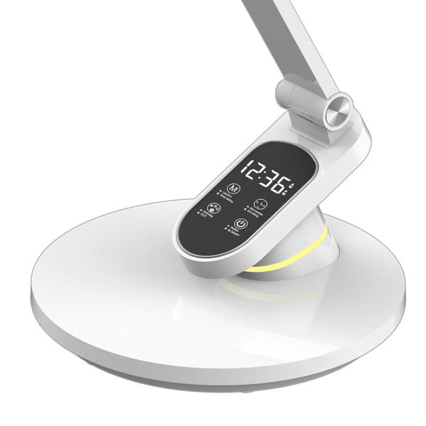 Flexo Hamlet Blanco 10w 800lm 3000-4500-6000k Hora Reg.intensidad Aviso Descanso 44,3x19,1x28,3cm
