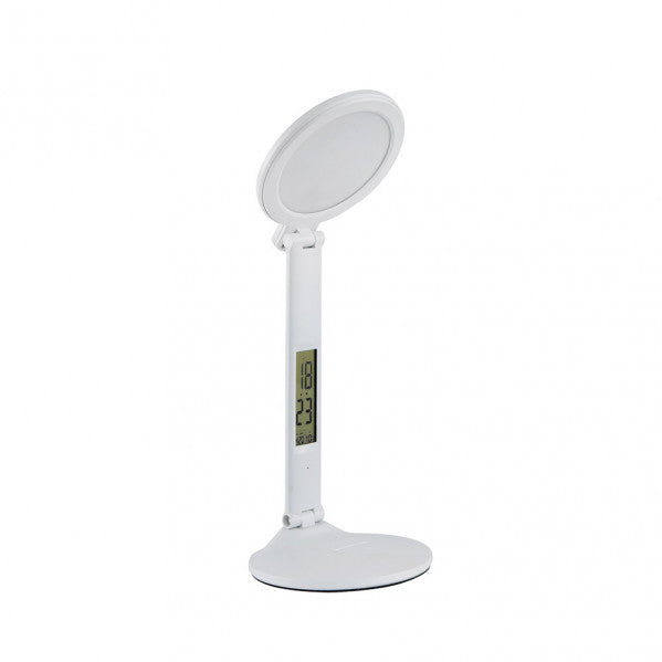 Flexo Hope 7w 3000-4000-6000k Blanco 40x16,5x18,5cm 525lm  Inte.regulable, Tactil, Plegable, Temp+hora+calendario
