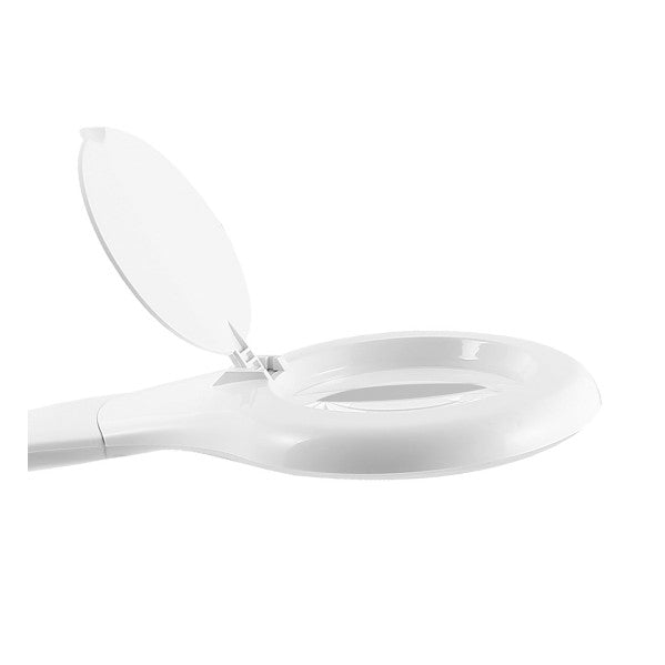 Flexo Plath Blanco 8w 595lm 5000k C/lupa Reg.inten Flexib Orientab Tactil 43x18x38cm