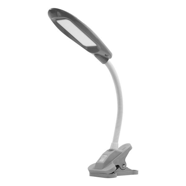 Flexo Sajas 5w 6000k Gris C/pinza Orientab.400lm 46x11,5x20cm
