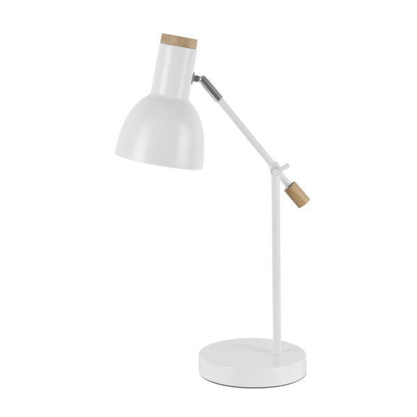 Flexo Tejo 1xe27 Blanco/haya Orientable 50x15x16,5cm