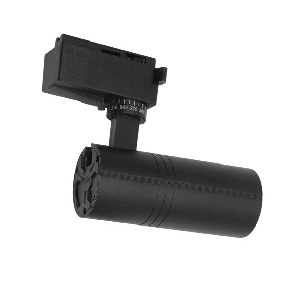 Foco Carril 20w 2700k Anzo Negro 1800lm 36º Orientable 330º Regx18x6,2 Cm