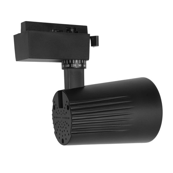 Foco Carril 20w 2700k Telma Negro 1800lm 36º Orientable 330º Regx15,5x8,2 Cm