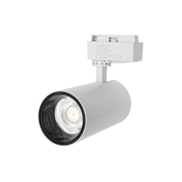 Foco Carril 20w 6000k Anzo Blanco 1800lm 36º Orientable Regx18x6,2 Cm