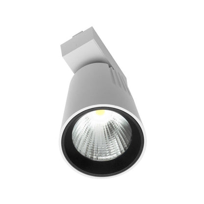 Foco Carril 20w 6000k Telma Blanco 1800lm 36º Orientable 330º Regx15,5x8,2 Cm