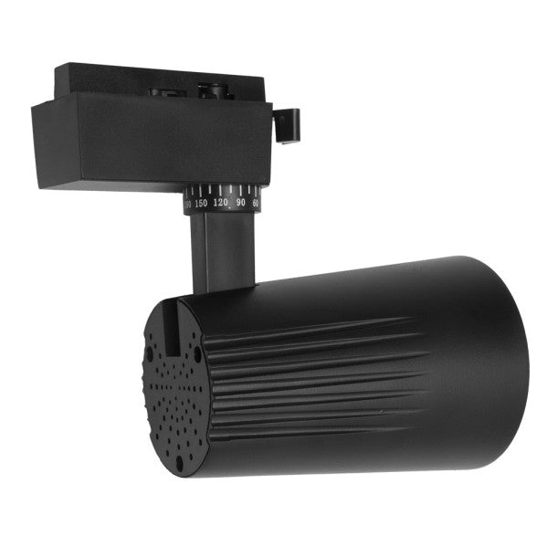Foco Carril 30w 2700k Telma Negro 2700lm 36º Orientable 330º Regx19x9 Cm
