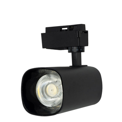 Foco Carril 30w 4000k Alfil Negro 2700lm 36º Orientable 330º Regx19x7,5 Cm