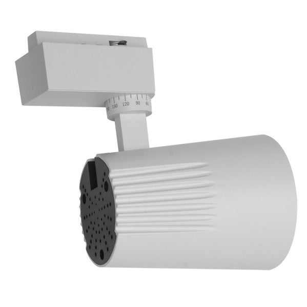 Foco Carril 30w 6000k Telma Blanco 2700lm 36º Orientable 330º Regx19x9 Cm