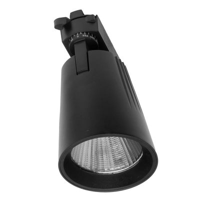 Foco Carril 40w 4000k Telma Negro 3600lm 36º Orientable 330º Regx21x10,5 Cm